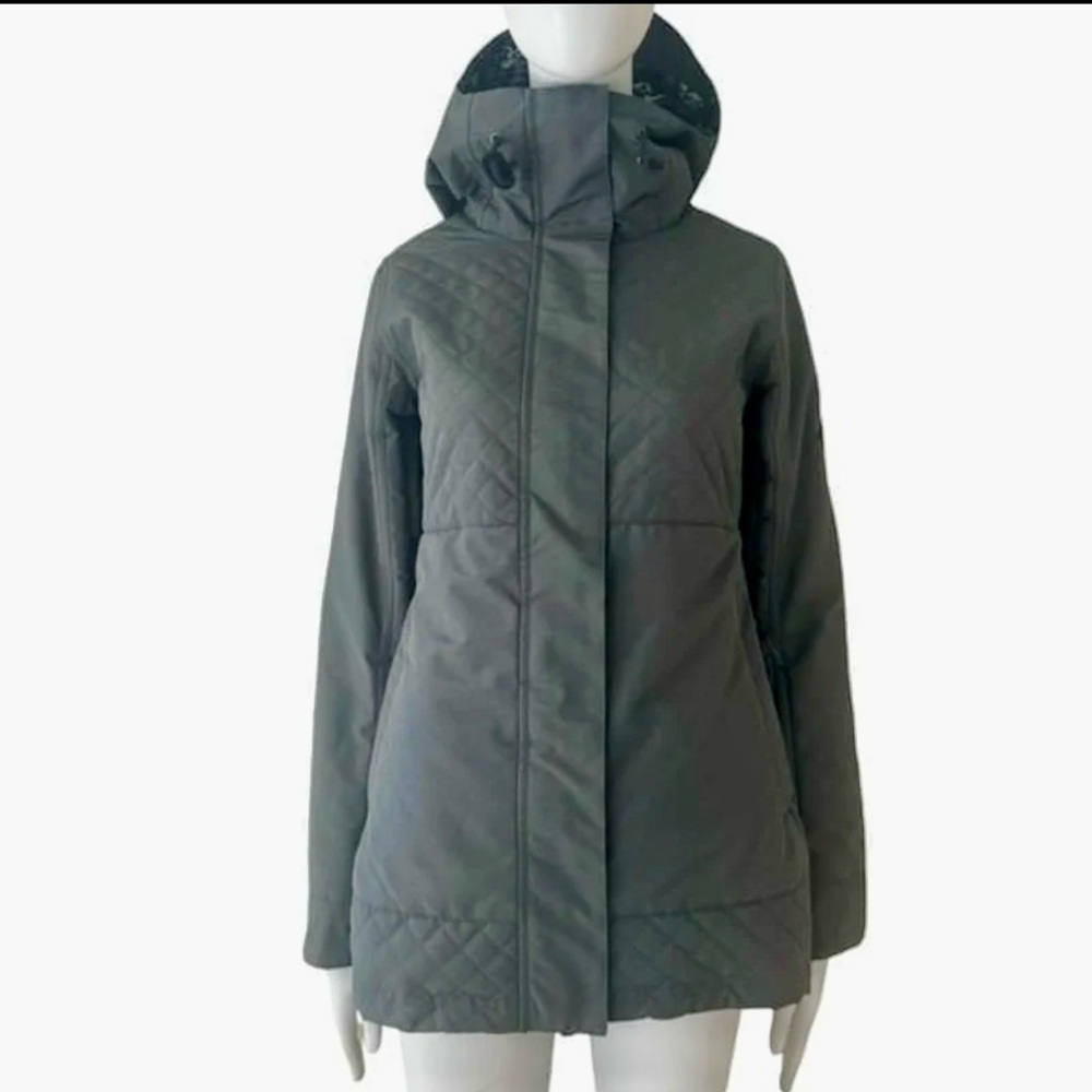 DAKINE Women’s Willow Ski Snowboard Winter Jacket Shadow Grey Quilted Size XS